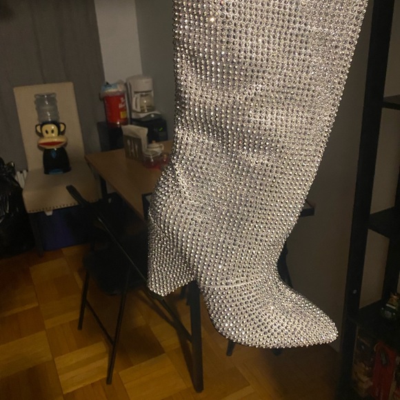 Rhinestones boots size 6 - Picture 7 of 10